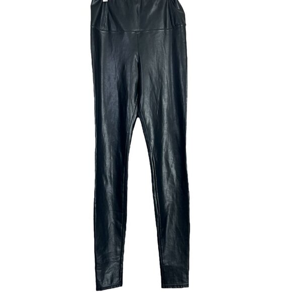 Aritzia Wilfred Daria Vegan Leather Leggings in Black Women's Size Small - Picture 2 of 12
